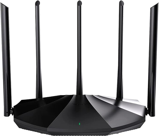 Tenda RX2 Pro WiFi 6 AX1500 1501Mbps WiFi Router, Dual Band Gigabit ,5*6dBi High-Gain Antennas,3 Gigabit LAN Ports (Black)