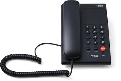 Hola ! TF-500 Basic Corded Landline Phone (Black)