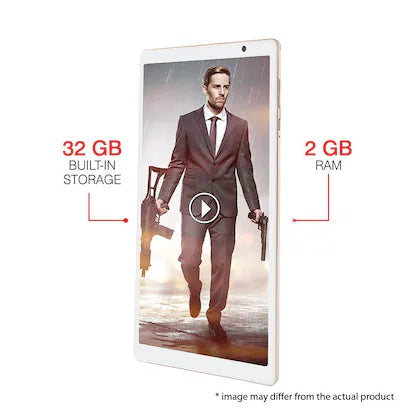 iBall iTAB MovieZ Tablet 25.5cm (10.1 , 32 GB, Wi-Fi + 4G LTE ), Champagne Gold