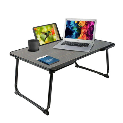 Portronics My Buddy One POR-1140 Multifunctional Folding Table with Cup Holder,Mobile/Tablet Holder,Strong & Foldable