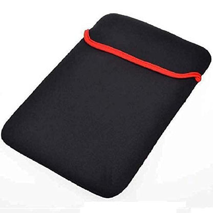 Laptop Cover Case Pouch Bag 39.6cm (15.6 inch ) Reversible Dual Sided Sleeve (Black)