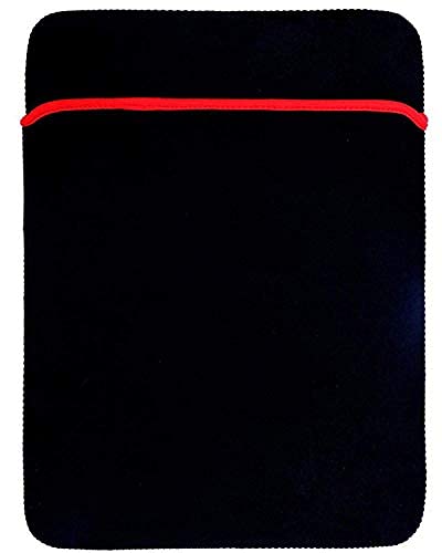 Laptop Cover Case Pouch Bag 39.6cm (15.6 inch ) Reversible Dual Sided Sleeve (Black)