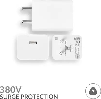 Mi 27 W Sonic Charger Adapter , Quick Charge 3 A Mobile Charger (White)