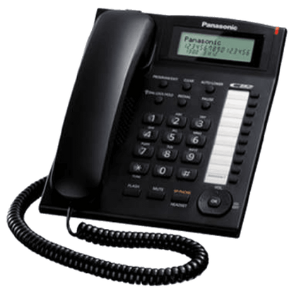 Panasonic Single Line KX-TS880MX Corded Phone (Black)
