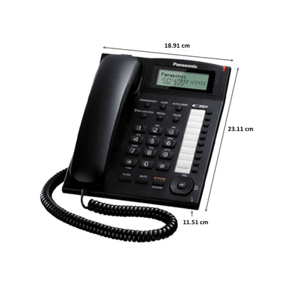 Panasonic Single Line KX-TS880MX Corded Phone (Black)