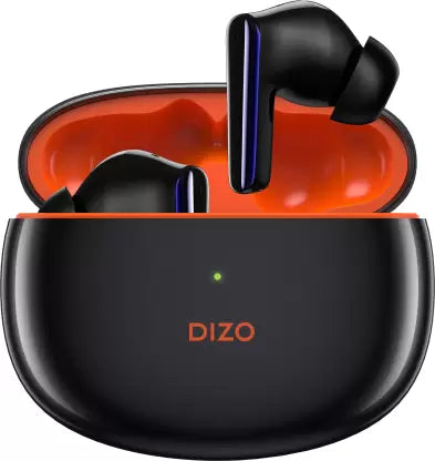 DIZO Buds Z Pro, with Active Noise Cancellation(ANC) (by realme Techlife) Bluetooth Earbuds(Orange, Black)