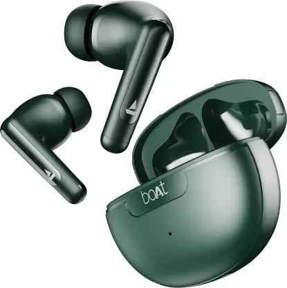 boAt Airdopes 161 ANC TWS Earbuds - 32dB Active Noise Cancellation, 50 Hours Playback, ASAP Charge, Bluetooth - Green