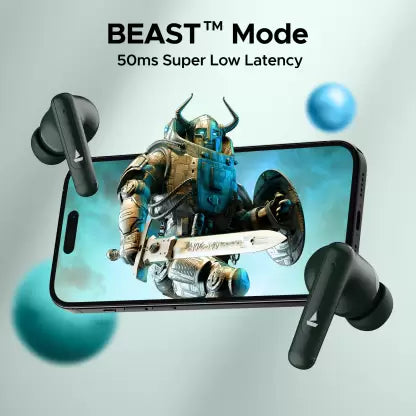 boAt Airdopes 161 ANC TWS Earbuds - 32dB Active Noise Cancellation, 50 Hours Playback, ASAP Charge, Bluetooth - Green