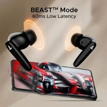 boAt Airdopes 161 Pro-Buds w/ ASAP Charge, Multi-Point Connectivity & 50 HRS Playback Bluetooth Headset (Sleek Black, True Wireless)