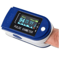 Pulse Oximeter Fingertip, Blood Oxygen Saturation Monitor (Blue)