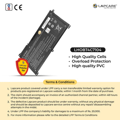 Lappy Power LAPCARE Battery ,3 Cell Laptop Battery Compatible with HP Pavilion X360 13-U (ON03XL)