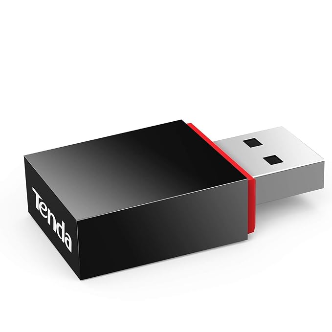 Tenda U3 WiFi Dongle 300Mbps USB Wireless Adapter, 2.4GHz, 2 Internal Antennas,USB 2.0 (Black)