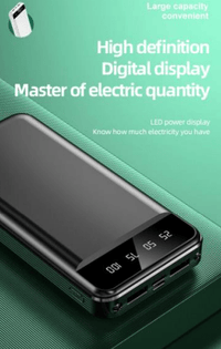 Champion 20000mAh Power Bank with Fast Charging, Dual USB Output, Multi-Layer Protection, Wide Compatibility, Stylish & Compact Design