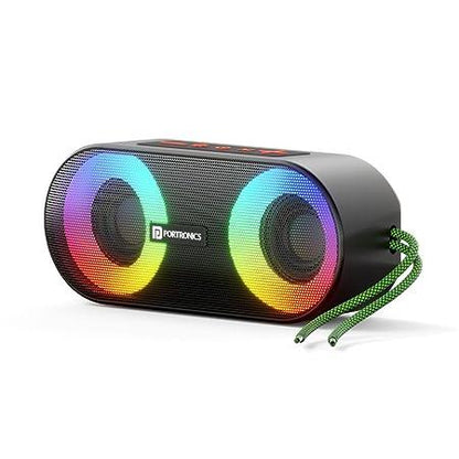 Portronics Pixel 3 10W Portable Wireless Bluetooth Speaker, Upto 7Hour Playtime, TWS Connectivity,(Black)