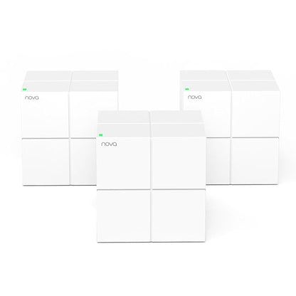 Tenda Nova MW6 Whole Home Mesh Dual Band 1200 Mbps Router WiFi System Coverage up to 6, (3-Pack) White
