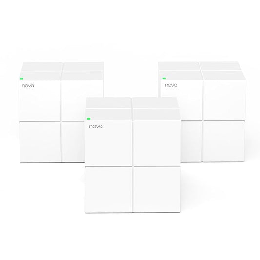 Tenda Nova MW6 Whole Home Mesh Dual Band 1200 Mbps Router WiFi System Coverage up to 6, (3-Pack) White