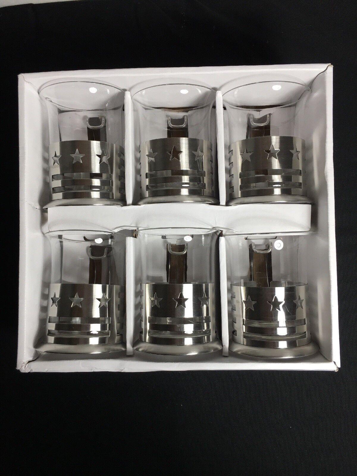 Hetai French Press Tea Set, Set Of 6 Glasses Mugs, Coffee Cups Tea Cups