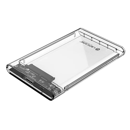 LAPCARE External Hard Drive Enclosure USB 3.0 to SATA III 6.3 cm (2.5 inch) USB , Transparent