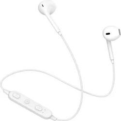 Champion Wireless BT Bluetooth Headset Earphones with Mic, White
