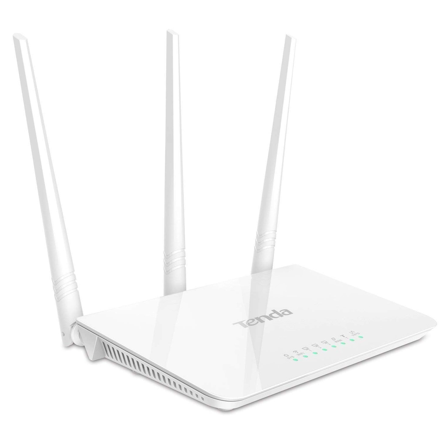 Tenda F3 N300 Wi-Fi Router, 300Mbps Speed, Easy Setup, WPS Button, Parental Control, Bandwidth Control, Wi-Fi Schedule, 3 x 5dBi External Antennas (White)