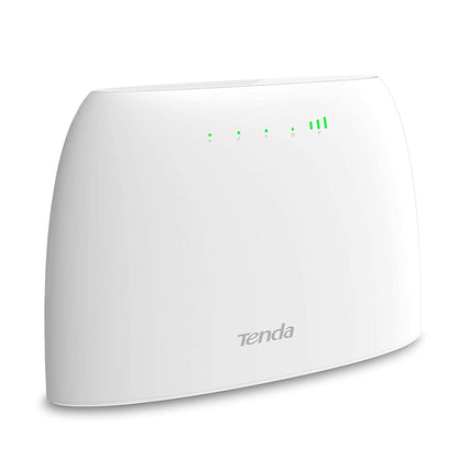 Tenda N300 4G03 4G LTE Wi-Fi Router, SIM Slot Unlocked, 300Mbps Cat4 Mobile Wi-Fi Router, Single_Band