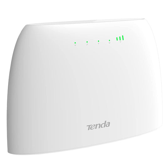 Tenda N300 4G03 4G LTE Wi-Fi Router, SIM Slot Unlocked, 300Mbps Cat4 Mobile Wi-Fi Router, Single_Band