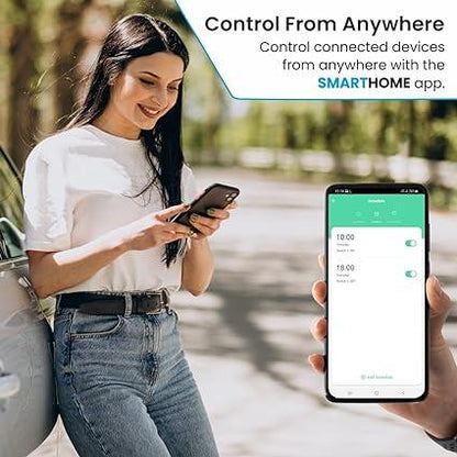 Portronics Splug 10 Wifi 10A Smart Plug Suitable for TVs, Fan, Light, Music System Compatible with Alexa and Google Assistant