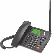 Beetel F2N+ GSM Fixed Wireless Phone Dual SIM Cordless Landline Phone (Black)