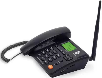 Beetel F2N+ GSM Fixed Wireless Phone Dual SIM Cordless Landline Phone (Black)