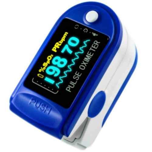 Pulse Oximeter Fingertip, Blood Oxygen Saturation Monitor (Blue)